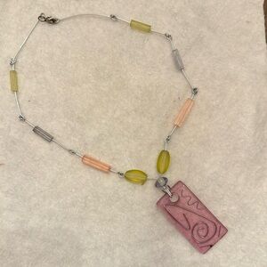 pastel beads costume jewelry necklace